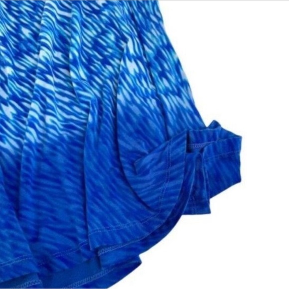Athleta Blue Sleeveless Ocean Reef Sporty Mini Dress - Size L - Picture 2 of 4
